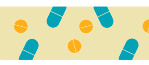 Abstract pattern of pills
