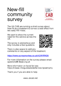 Leaflet for community survey with QR code