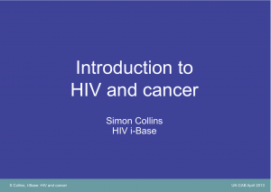 HIV and cancer slides cover