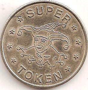 Token with a jester design