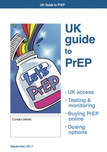 PrEP leaflet Sep 2017 cover